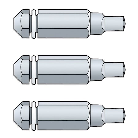 Quikdrive No. 2 Square Driver Bit Pack BIT2S-RC3